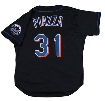 1999 Mike Piazza Game Used New York Mets #31 Alternate Jersey - 7th Silver Slugger & All-Star Season! 